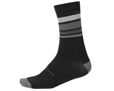 Endura BaaBaa Merino Stripe Sock (Black)